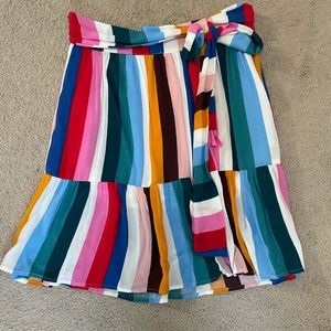 NWOT Gibson rainbow skirt